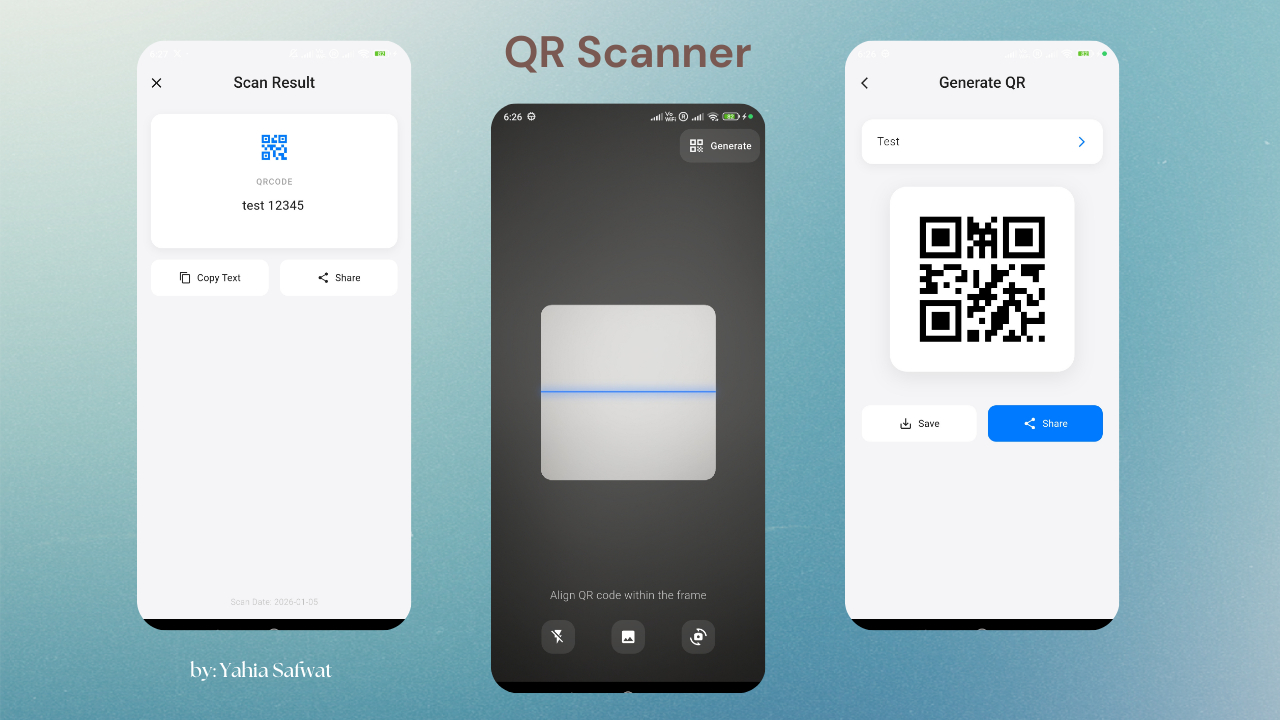 QR Scanner App Screenshot